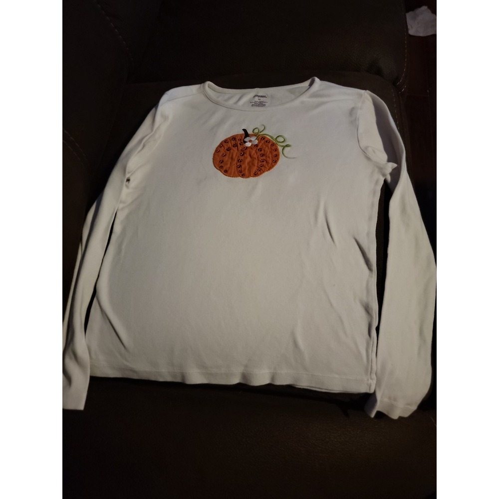 Gymboree Halloween fall pumpkin top size 10